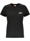 Kenzo Happy Tiger Print T-shirt In Black