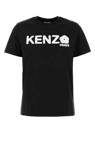 KENZO KENZO BLACK COTTON T-SHIRT