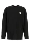 Kenzo Crew Neck Graphic Print Long Sleeves T-shirt In Black