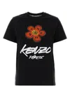 Kenzo Black Cotton T-shirt In Black