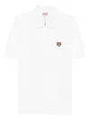 Kenzo White Cotton T-shirt With Embroidered Tiger Logo In White