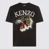 KENZO BLACK COTTON TIGER T-SHIRT