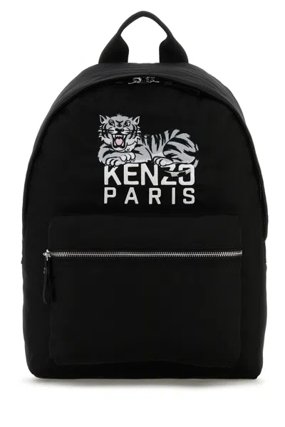 KENZO ZAINO KENZO HAPPY TIGER IN TESSUTO NERO UOMO