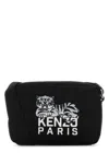 Kenzo Black Happy Tiger Crossbody Bag In Black