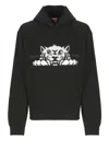 Kenzo Felpa In Cotone Nero Uomo In Black