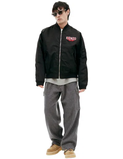 Kenzo Black Jacket With Patch