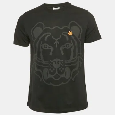 Pre-owned Kenzo Black K-tiger Jersey Loose Fit T-shirt M