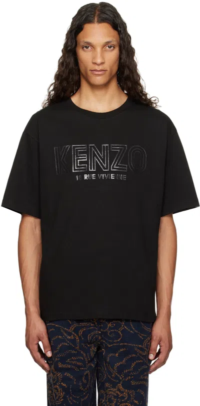 KENZO BLACK KENZO PARIS ARCHIVE 1970 OVERSIZED T-SHIRT