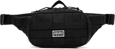Kenzo Logo-lettering Belt Bag In Black