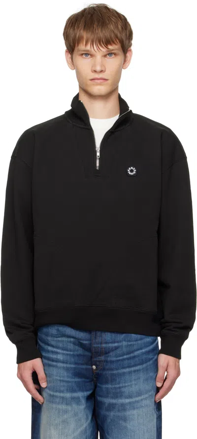 KENZO BLACK KENZO PARIS 'BOKE FLOWER 2.0' EMBROIDERED SWEATSHIRT