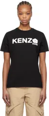 Kenzo Women Gots Boke Flower 2.0 T-shirt In 99j Black