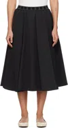 Kenzo Black  Paris Boke Flower 2.0 Midi Skirt In 99 Black