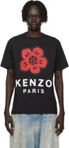 Kenzo Tshirt Con Stampa Boke Flower In Black