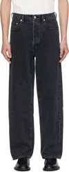 Kenzo Botan Loose Fit Jeans In Japanese Denim In Black