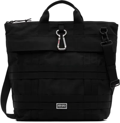 Kenzo Black  Paris Canvas Tote