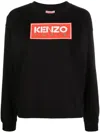 Kenzo Paris Cotton Crew-neck Sweatshirt In Black