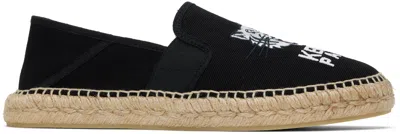 Kenzo Black  Paris Elastic Espadrilles