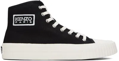 Kenzo Black  Paris Foxy High-top Canvas Sneakers