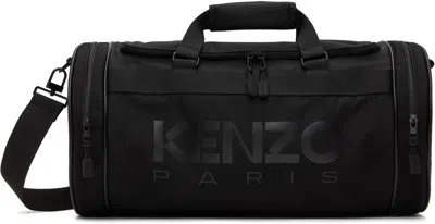 Kenzo Large Logo 48 Duffle Bag In Black