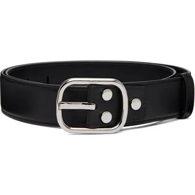 Kenzo Black  Paris ' Buckle' Belt