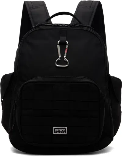 Kenzo Black  Paris ' Explorer' Backpack