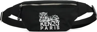 Kenzo Black  Paris ' Happy Tiger' Belt Bag