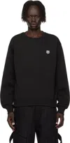 Kenzo Black  Paris ' Happy Tiger' Embroidered Sweatshirt In Black