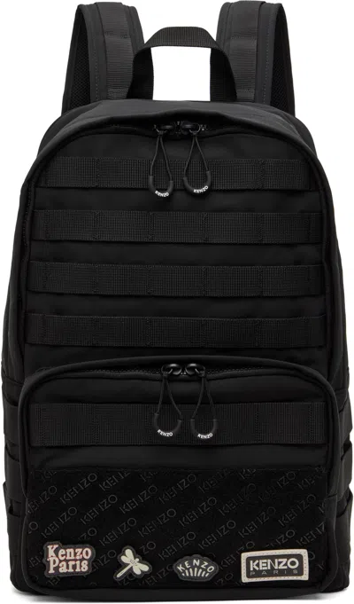 Kenzo Black  Paris ' Jungle' Backpack