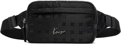 Kenzo Black  Paris ' Mura' Belt Bag