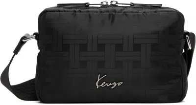Kenzo Black  Paris ' Mura' Crossbody Bag