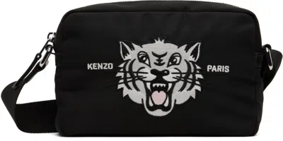 Kenzo Black  Paris ' Varsity' Crossbody Bag