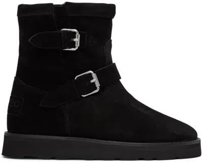 Kenzo Black  Paris Cozy Boots In 99 - Black