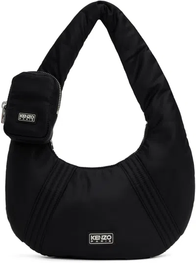 Kenzo Black  Paris 'go' Shoulder Bag