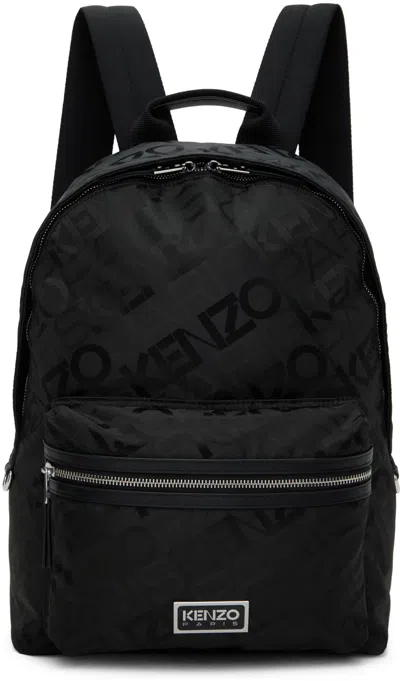 Kenzo Black  Paris 'gram' Backpack