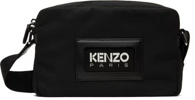 Kenzo Black  Paris 'graphy' Strap Bag