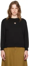 Kenzo Lucky Tiger Cotton Sweatshirt In Black