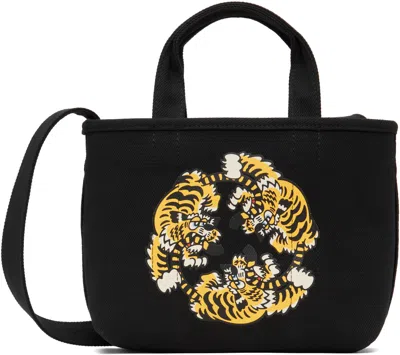 KENZO BLACK KENZO PARIS VERDY EDITION MARKET SMALL REVERSIBLE TOTE