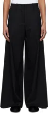 Kenzo Black  Paris Wide-leg Trousers In 99 Black