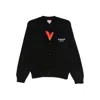 Kenzo Black Cotton Blend Cardigan In Black