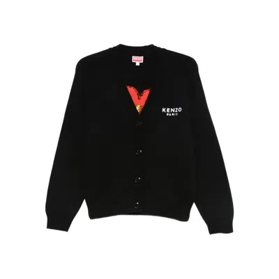 KENZO KENZO BLACK KNITWEAR - CARDIGANS WOMEN