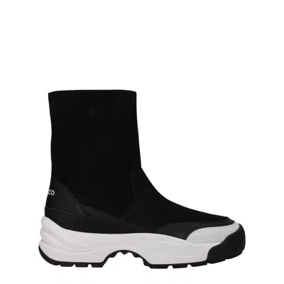 Kenzo Black Leather Ankle