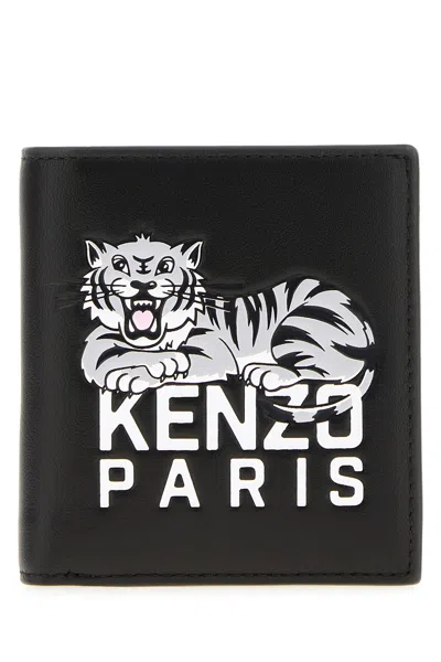 KENZO PORTAFOGLIO IN PELLE NERA  UOMO
