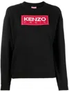 Kenzo Paris Cotton Crew-neck Sweatshirt In Black