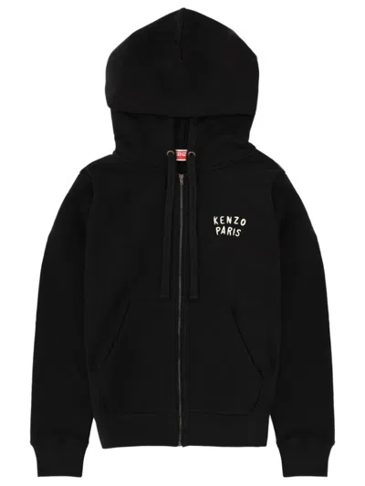 Kenzo Black Logo Hood Sweatshirt