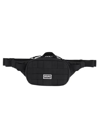 Kenzo Black Logo Large Crossbody Bag