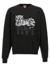 Kenzo "happy Tiger" Sweatshirt In Black