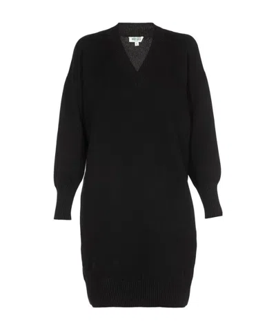 Kenzo Black Long-sleeved Knitted Dress