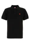 Kenzo Black Piquet Polo Shirt