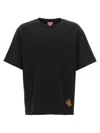 Kenzo Pop Embroidered Oversized T-shirt In Black