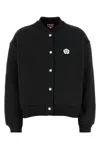 Kenzo Black Stretch Cotton Bomber Jacket